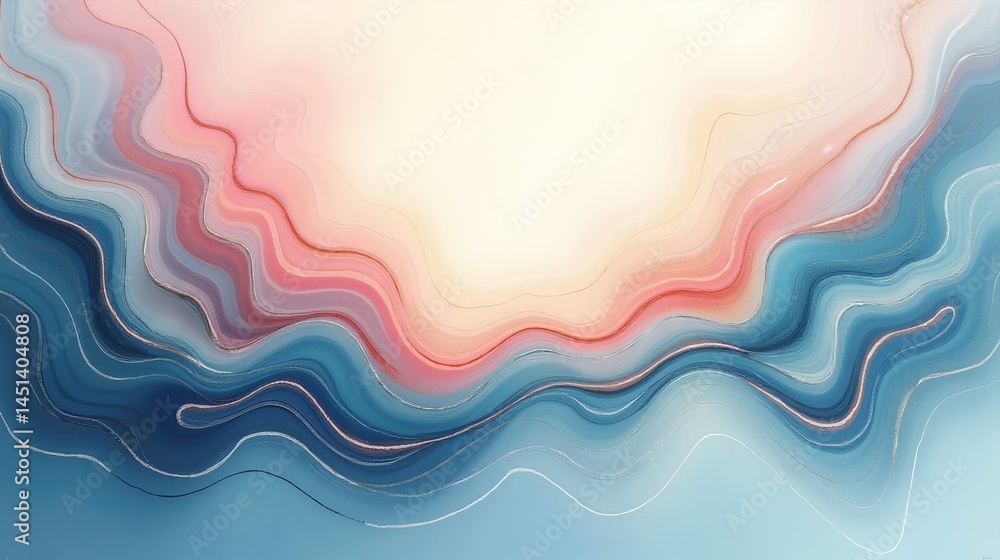 Fototapeta premium Serene Composition: Abstract Bliss