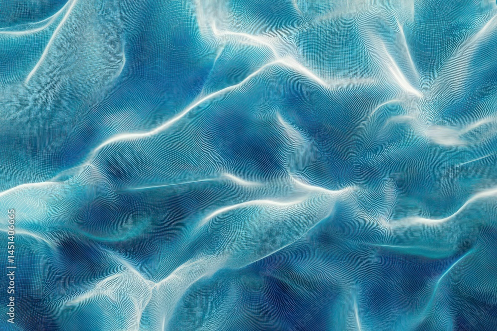 Obraz premium abstract background of data visualization with flowing blue grid lines