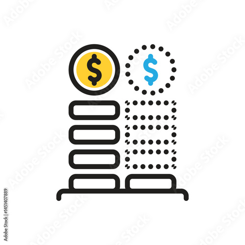 Multi color icon for less