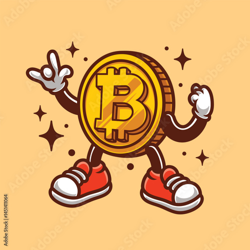 Crypto Meme Coin Retro Character