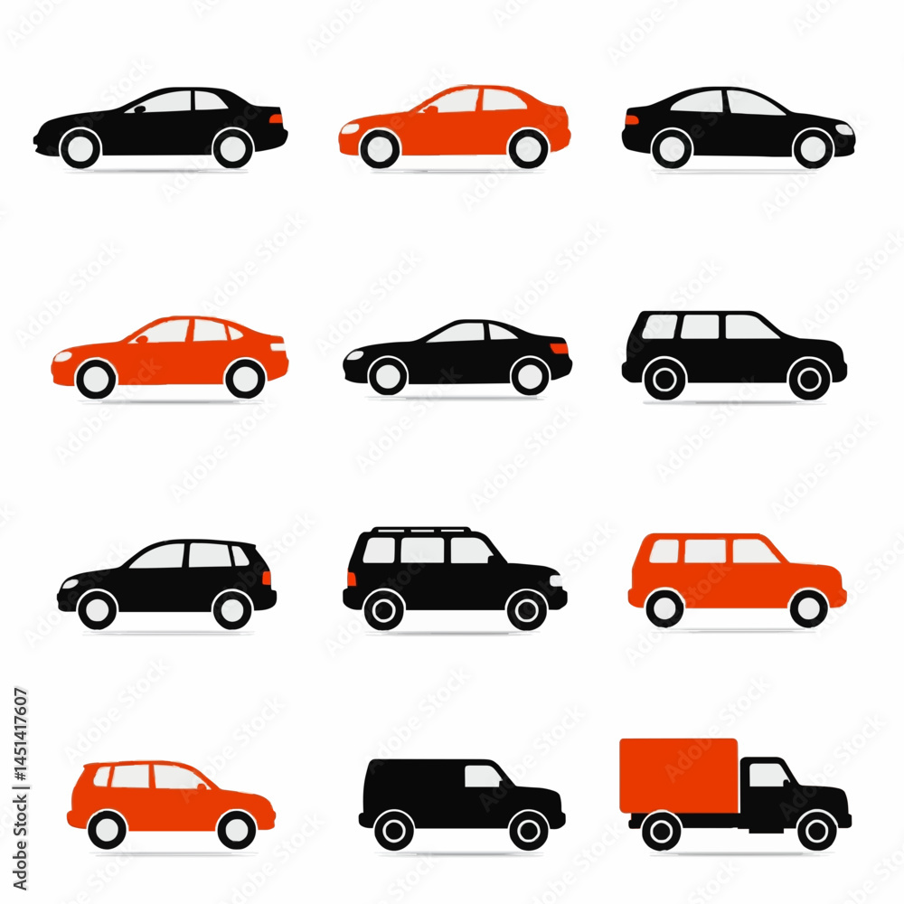 vector set of cars vector set of cars