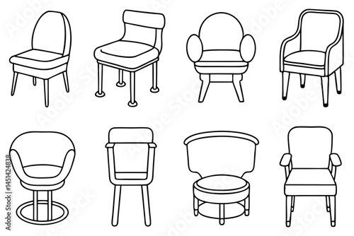 Chairs Line Art icon