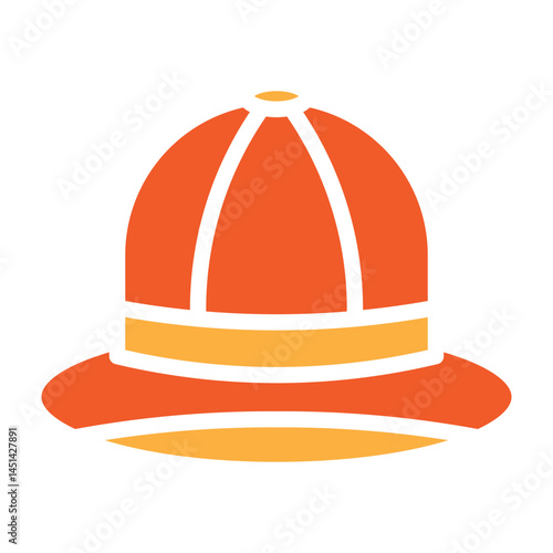 Safari Hat Vector Glyph Two Colors Icon Design