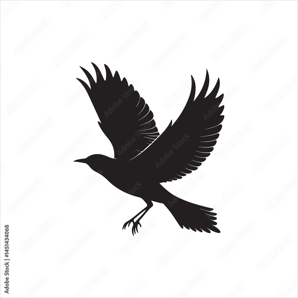 Obraz premium Flying Bird Silhouette Clip art