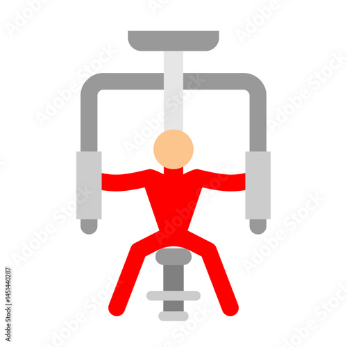 Gymnasium Vector Flat Icon Design