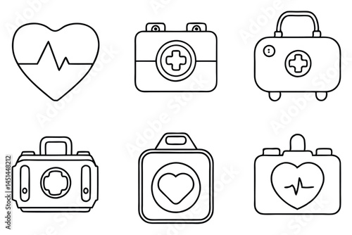 Defibrillators Medical Lifesaver Line art