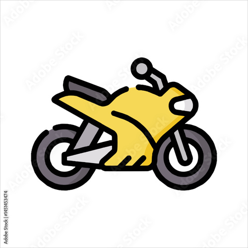 vector illustration of a motorcycle