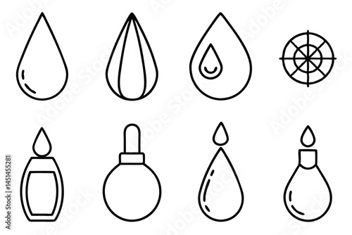 Dextrose solution health aid Line art