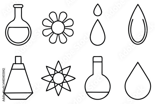 Dextrose solution medical support Line art
