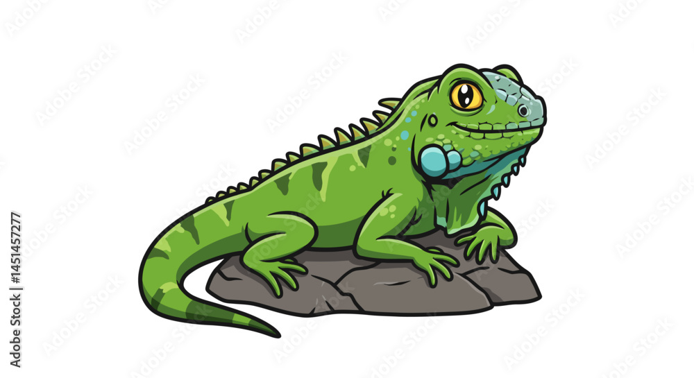 Fototapeta premium A Charming Cartoon Cheetah Cub Sprints Forward With Youthful Energy Its Playful Design And Soft Colors Evoking A Sense Of Warmth Friendliness And Dynamic Motion In A Clean Vector Style