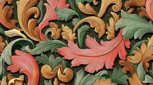 Obraz na płótnie Colorful floral pattern on a dark background, perfect for design projects. w salonie