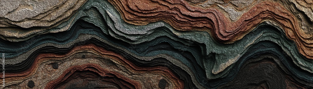 Colorful layered earth textures showcasing natural beauty and formation.