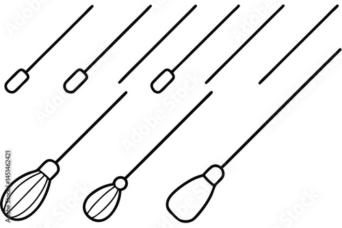 Doppler Probes for Diagnosis Line Art