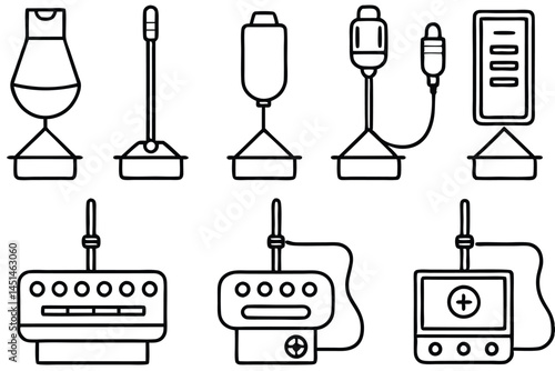 Doppler ultrasound Diagnostic Technique Line art