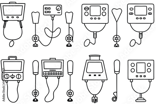 Doppler ultrasound Vascular Imaging Line art
