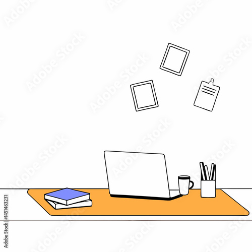 Clean Minimalist Workspace for Focus and Productivity
