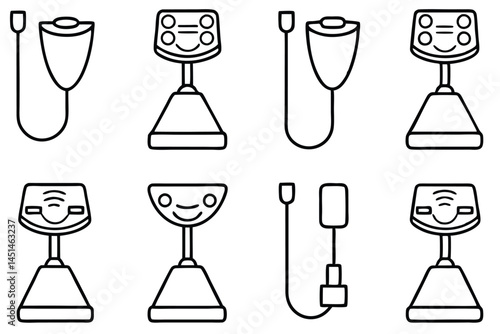 Doppler ultrasound Velocity Measurement Line art