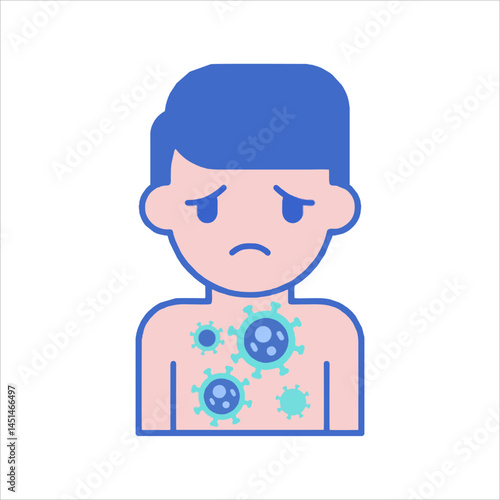 funny cartoon casual man