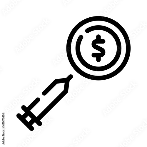 economic stimulus line icon
