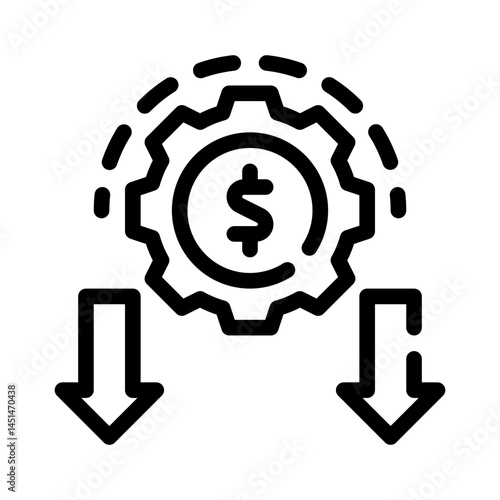 inflation control line icon