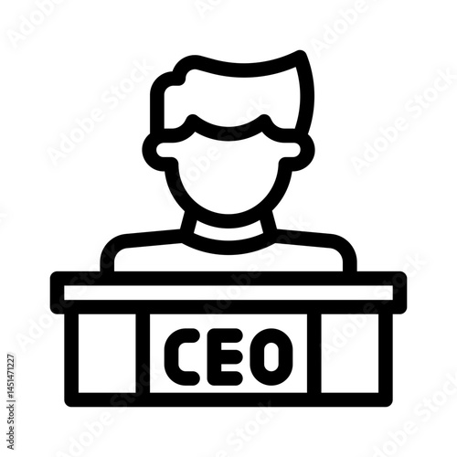 CEO line icon