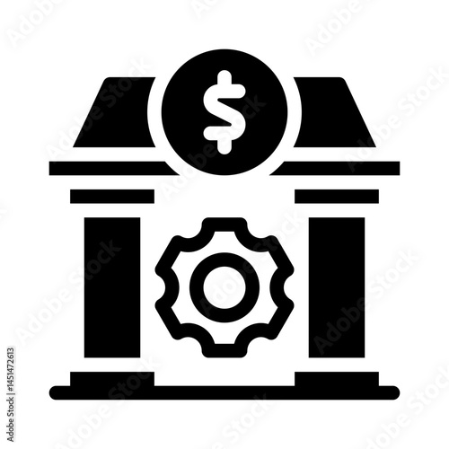 monetary policy glyph icon