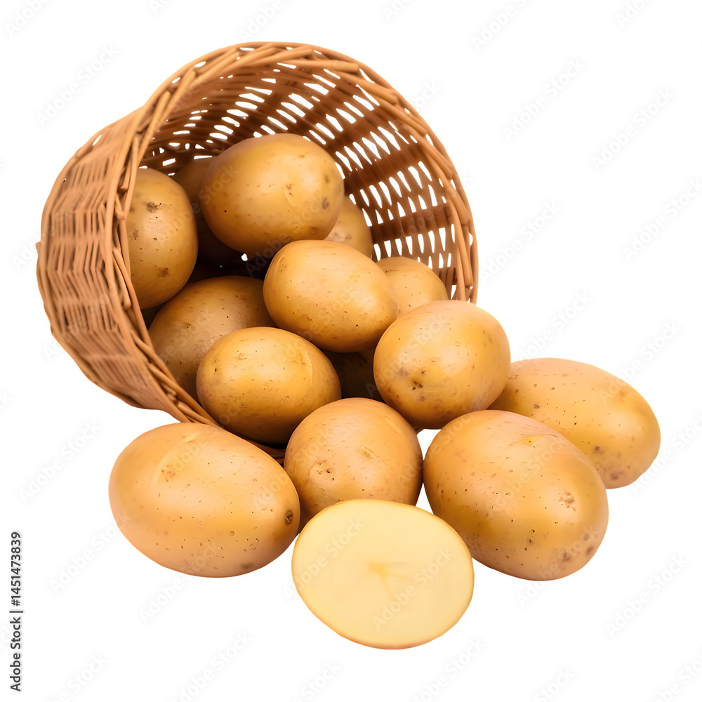 basket of potatoes basket of potatoes