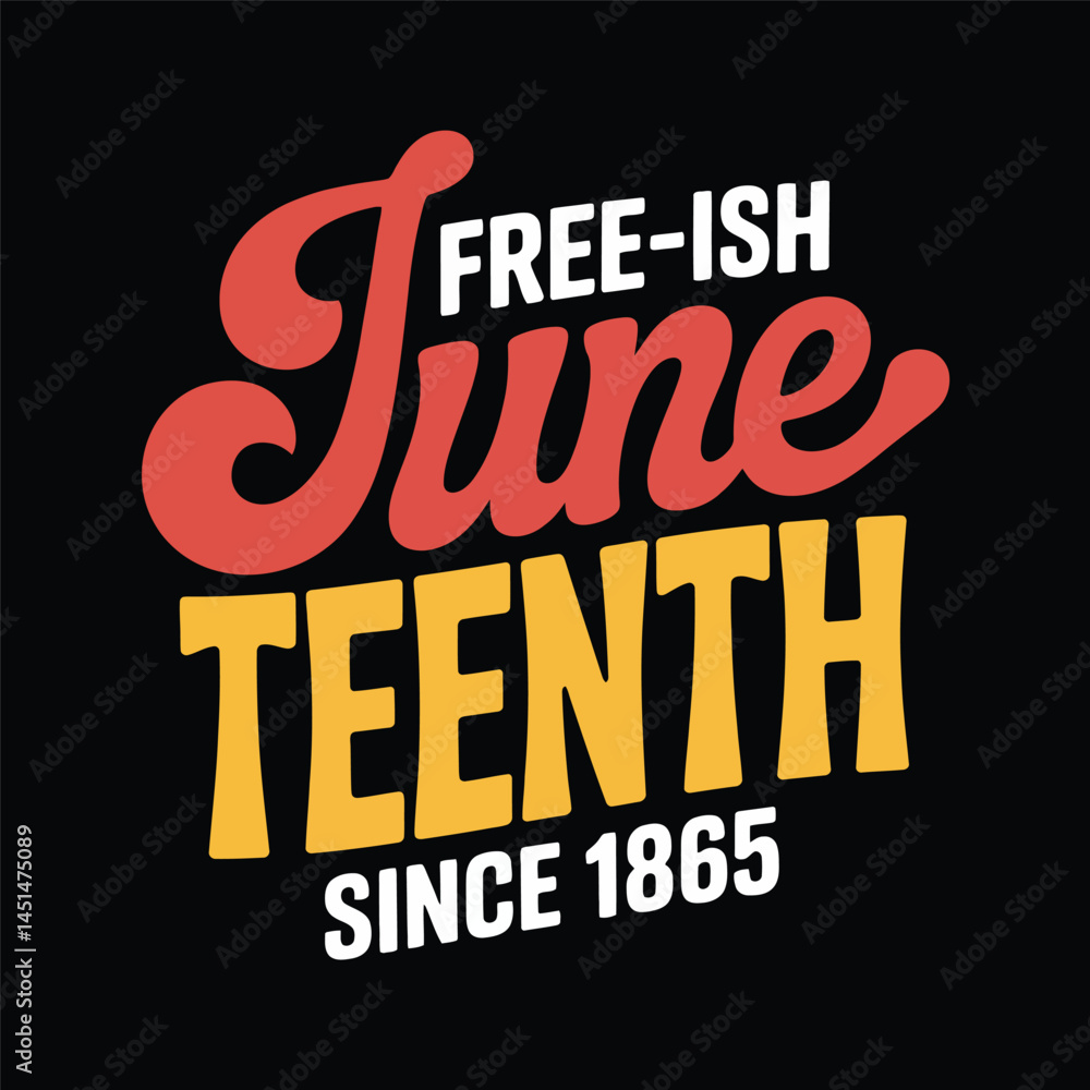 Obraz premium Juneteenth T-shirt Design, Hoodie Design, and more uses