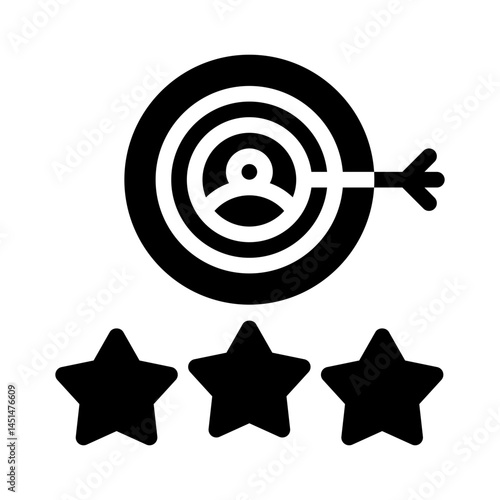 target audience glyph icon