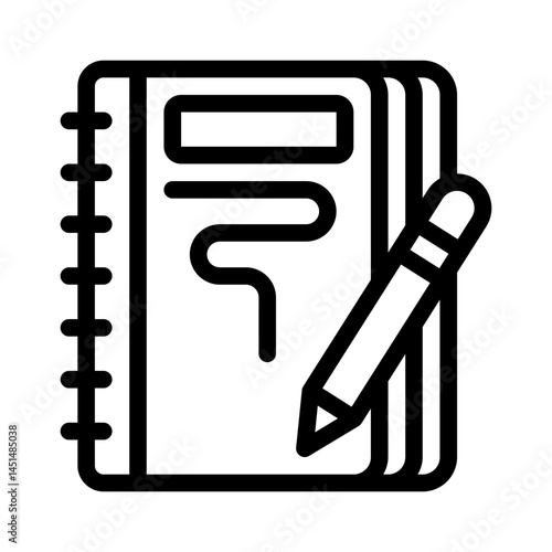 sketchbook line icon