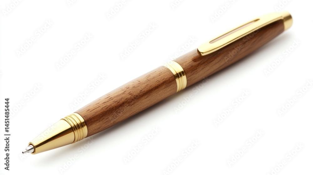 Fototapeta premium Wooden ballpoint pen