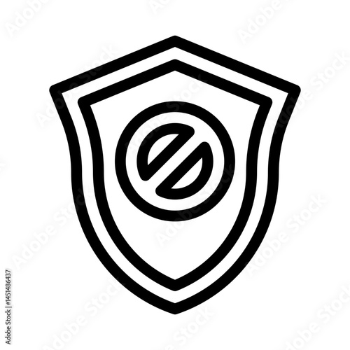 shield line icon