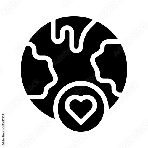 world peace glyph icon