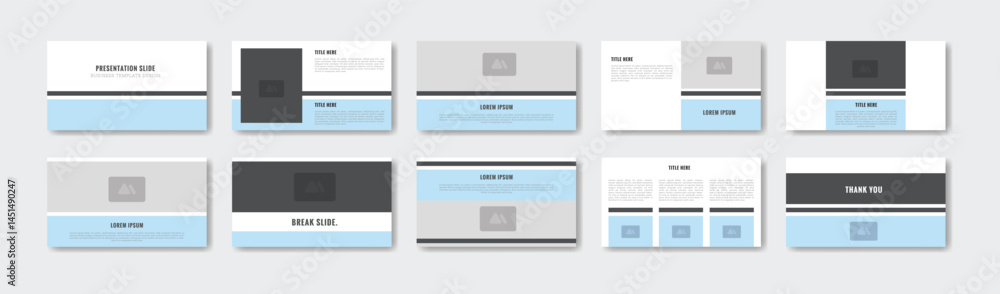 Business presentation template design. Minimalis, modern and keynote vector illustration Business presentation template design. Minimalis, modern and keynote vector illustration