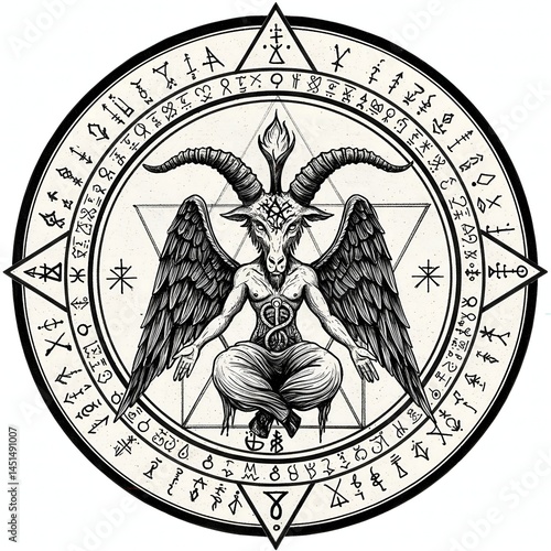 satanic symbol illustration