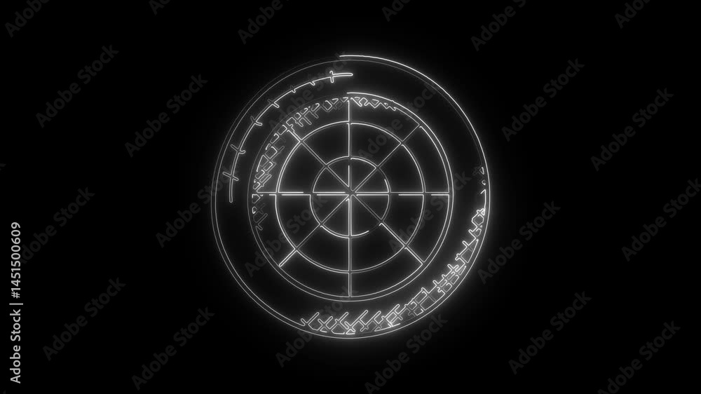 Radar icon animation. Signal transmitted sonar radar with enemy detection and radar HUD screen animation. Radar icon animation. Signal transmitted sonar radar with enemy detection and radar HUD screen animation.