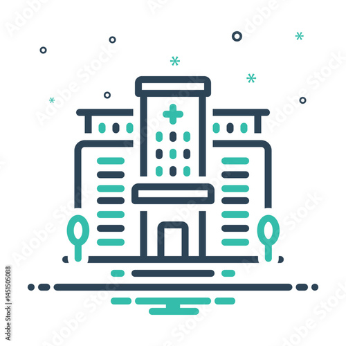 Mix  icon for hospital
