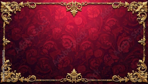 Rich burgundy paisley wallpaper with elaborate details , sophisticated, backgrounds, wallcovering
