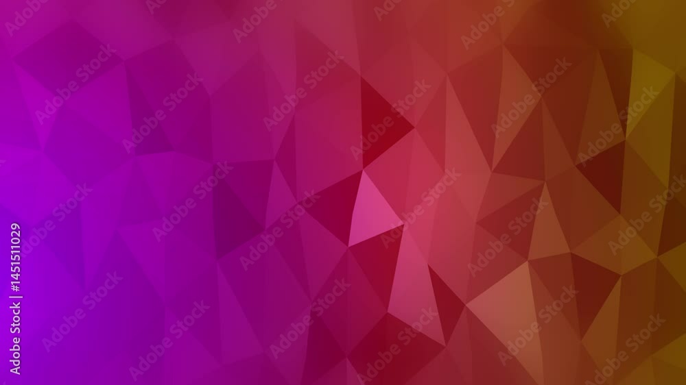 Low Poly Geometric Motion on Red to Magenta Gradient Low Poly Geometric Motion on Red to Magenta Gradient