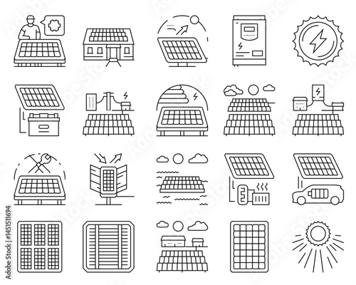 Solar panels clean ecofriendly power source