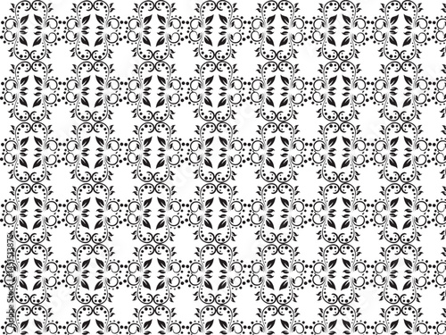 Print Black and White Pattern Design 