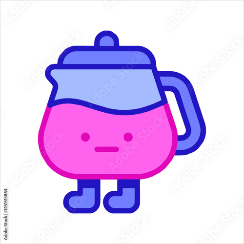 vector illustration of a teapot