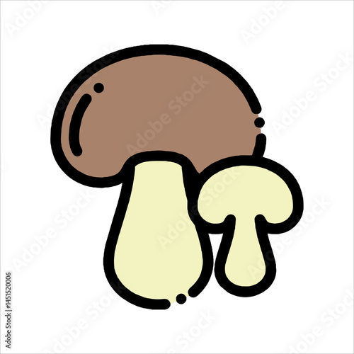 vector illustration of mushroom