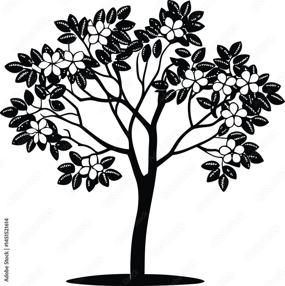 Obraz premium vector tree silhouette