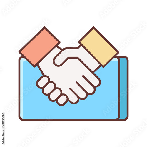 handshake vector illustration