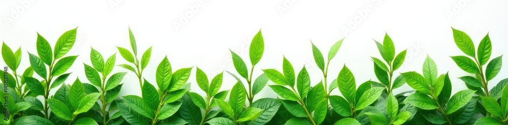 Leafy greens and stems isolated on white background, stems, plants, greenery Leafy greens and stems isolated on white background, stems, plants, greenery