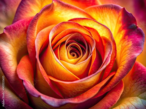 Rose Close Up Macro Photography, Floral Design, Botanical Image, Pink Rose, Red Rose, Flower Macro, Nature Photography,  High Resolution,  Floral Background,  Beautiful Rose