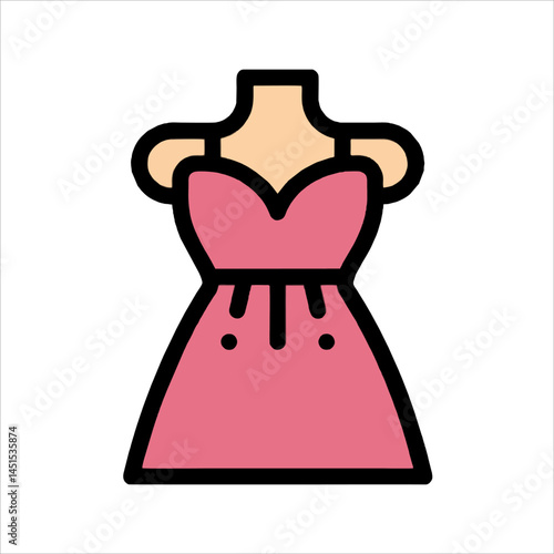 fashion dress vector illustration