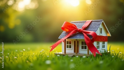 house on the grass