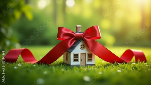 christmas decoration on red background